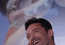 El actor australiano Hugh Jackman participa en una rueda de prensa en la Ciudad de México durante la presentación de la película "The Greatest Showan".