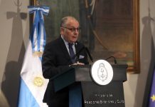 Argentina volverá al Sistema Generalizado de Preferencias y exportará a Estados Unidos El canciller argentino, Jorge Faurie.