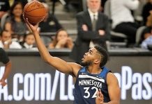 Karl Anthony Towns se afianza líder de la liga en doble-dobles Karl Anthony Towns sigue afianzándose como líder en el apartado de dobles-dobles en la NBA al conseguir su número 49 en lo que va de competición. (foto archivo)