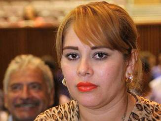 Lucero Guadalupe Sánchez López, conocida como "Chapodiputada" por su supuesta relación con el narcotraficante Joaquín "el Chapo" Guzmán y acusada de tráfico de drogas.