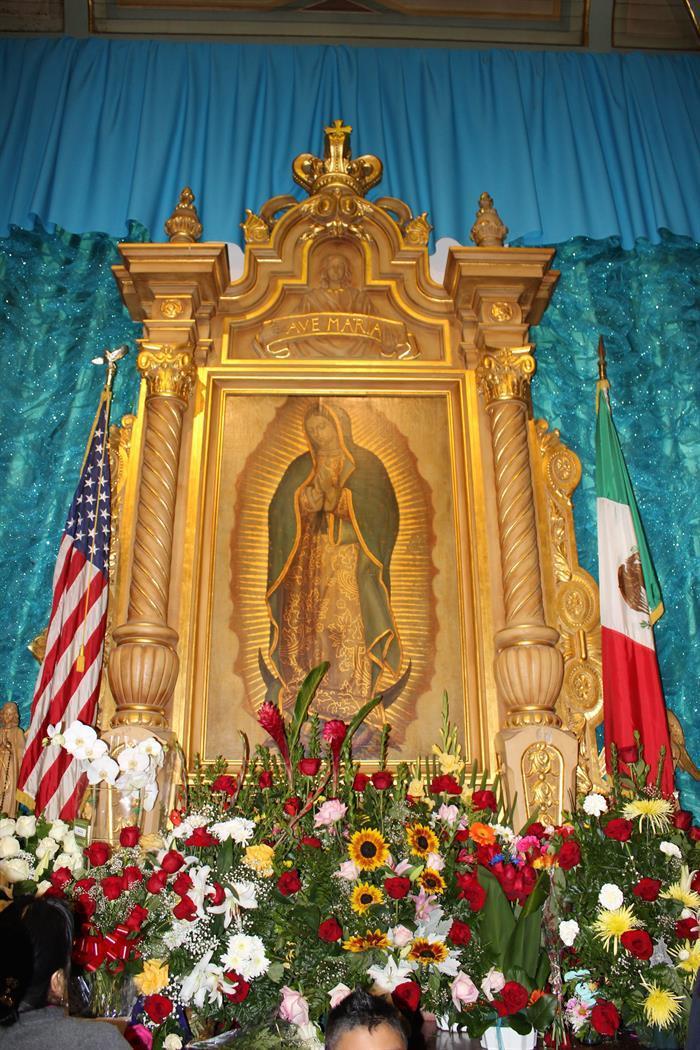 Celebraci&oacute;n de la festividad de la Virgen de Guadalupe, patrona de M&eacute;xico.
