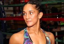 Boxeadora boricua Amanda Serrano debutará en marzo en artes marciales mixtas Amanda Serrano, seis veces campeona mundial de cinco divisiones del boxeo profesional. (foto twitter @Serranosisters)