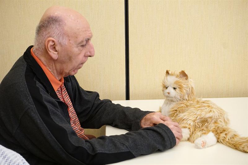 Gato rob&oacute;tico con apariencia real.