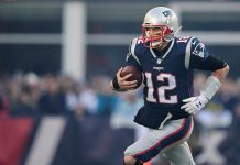 El mariscal de campo de los New England Patriots Tom Brady