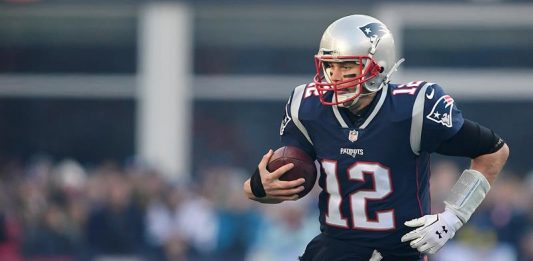 El mariscal de campo de los New England Patriots Tom Brady
