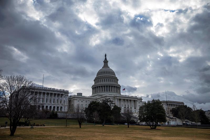 Vista del Capitolio en Washinton, Estados Unidos.