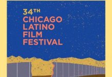 El cartel del festival de cine latino de Chicago derriba el muro de Trump El cartel de la trigésimocuarta edición del Festival de Cine Latino de Chicago. (foto twitter)