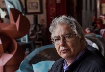 Enrique Carbajal, "Sebastián", recibió un homenaje por sus 50 años de trayectoria escultórica y reconocimiento nacional e internacional. (foto twitter)