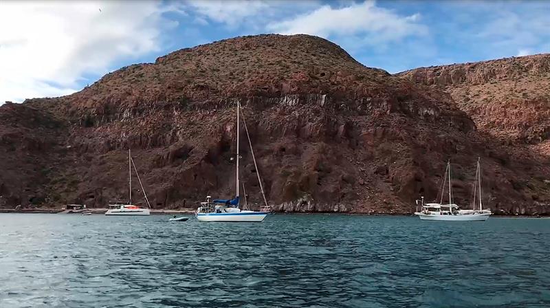 Fotograma extraído de un vídeo con fecha 11 de enero de 2018, que muestra el Archipiélago de Espíritu Santo, en en Baja California Sur (México).