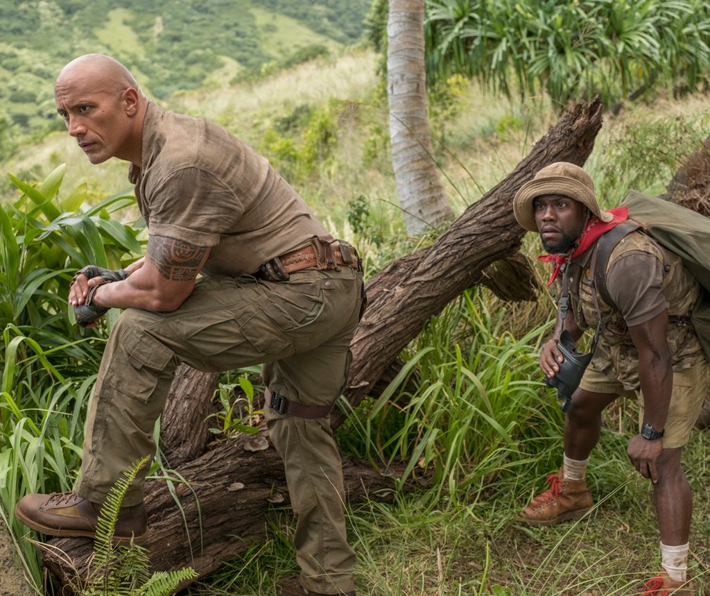 En su tercera semana en cartel, "Jumanji: Welcome to the Jungle" logró alzarse a la primera plaza de la taquilla estadounidense. (foto twitter @jumanjimovie)