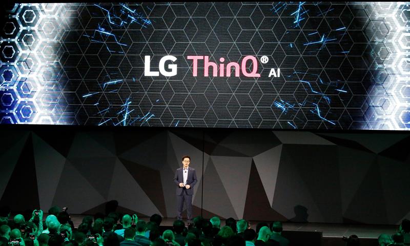 El fabricante de electrónica surcoreano LG presentó hoy ThinQ.