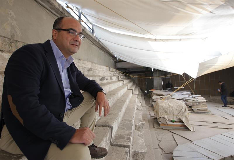 El director del Templo Mayor Leonardo López Luján.