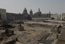 Templo Mayor, una ventana al pasado de México que se abrió hace 40 años vista general del Templo Mayor, en Ciudad de México.