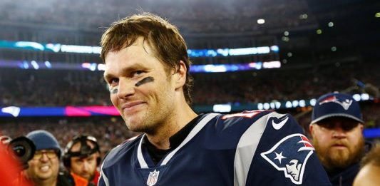 El mariscal de campo de los Patriots de Nueva Inglaterra, Tom Brady.