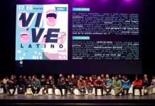 El cartel del Vive Latino 2018, de amplio espectro musical y multicultural Algunos de los artistas que participarán en el Festival Vive Latino hablan con la prensa durante una conferencia en Ciudad de México donde fue presentado el cartel que se celebrará el 17 y 18 de marzo con la actuación de 84 bandas musicales de 18 países.