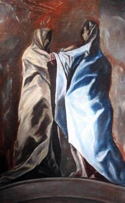 La visitación, oleo atribuido a El Greco