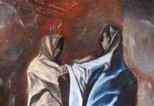 La visitación, oleo atribuido a El Greco