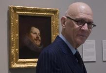 Fallece William B. Jordan William B, Jordan frente al Velazquez donado al Museo del Prado de Madrid