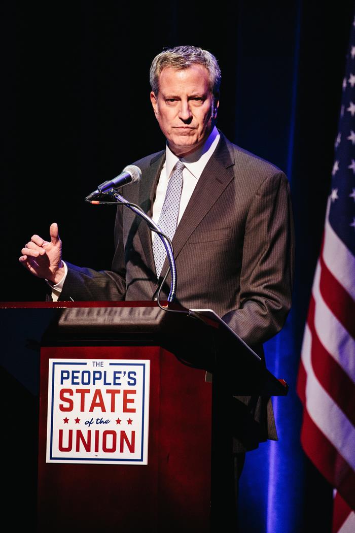 El alcalde de Nueva York, Bill de Blasio