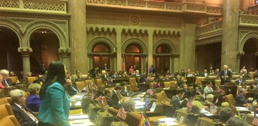 La asambleísta De La Rosa debate el Dream Act de NY con sus colegas