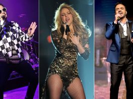 J Balvin y Shakira arrebatan a Fonsi el favoritismo en los Billboard Latinos Los colombianos J Balvin y Shakira arrebataron, con doce candidaturas, al puertorriqueño Luis Fonsi. (foto twitter @ShakColTeam)