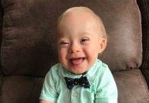 Lucas Warren, el primer bebé con síndrome de down en ganar el concurso Gerber Lucas Warren se convirtió en el primer bebé con síndrome de down en alzarse con el premio Gerber. (foto twitter)