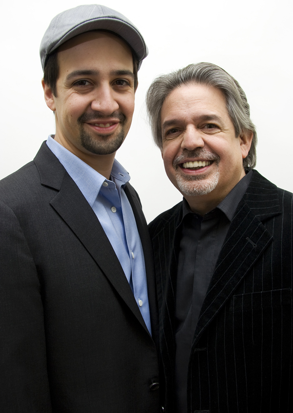 Luis y Lin-Manuel Miranda (Fotos de su album familiar)