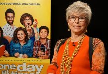La veterana actriz puertorriqueña Rita Moreno