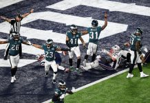 Los Eagles de Filadelfia en la celebración del triunfo en la Super Bowl LII.