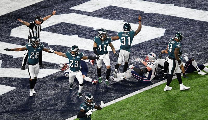 Los Eagles de Filadelfia en la celebración del triunfo en la Super Bowl LII.
