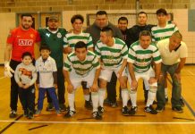 Integrantes del Zombies que finalmente lograron clasificar a la Liguilla final en la Liga Mexicana Diaz de Indoor Fútbol y este domingo (Marzo 25) se juega la 'vida' en la ronda de partidos de eliminación directa. (Foto: Buki Chapin)