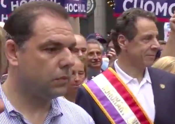 Joseph Percoco junto al gobernador Andrew Cuomo.