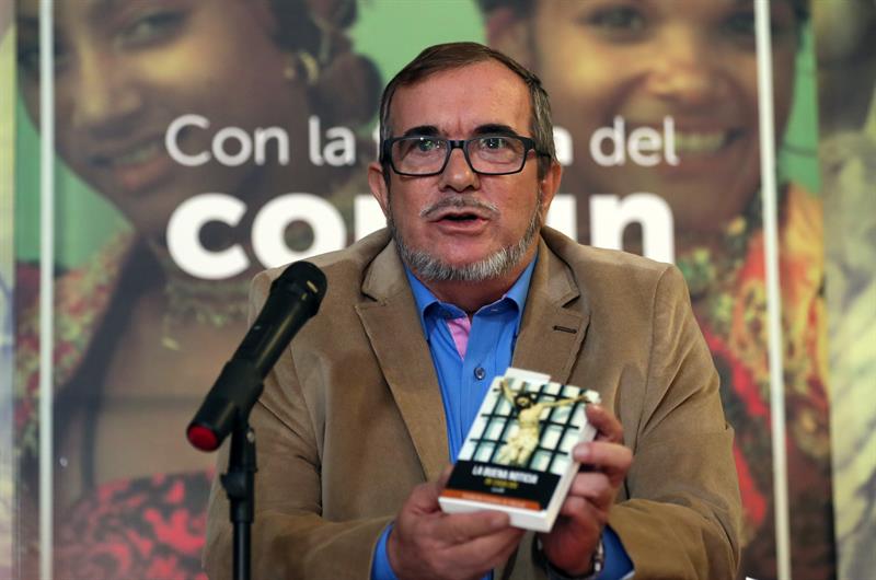 Fotograf&iacute;a de archivo fechada el 28 de febrero de 2018 que muestra al candidato a la Presidencia de Colombia por el partido de la FARC, Rodrigo Londo&ntilde;o, conocido como "Timochenko",