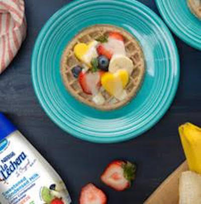 Waffles y Fruta