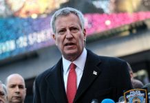El alcalde de Nueva York, Bill de Blasio