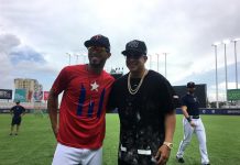 Daddy Yankee hace lanzamiento en las Grandes Ligas en Puerto Rico