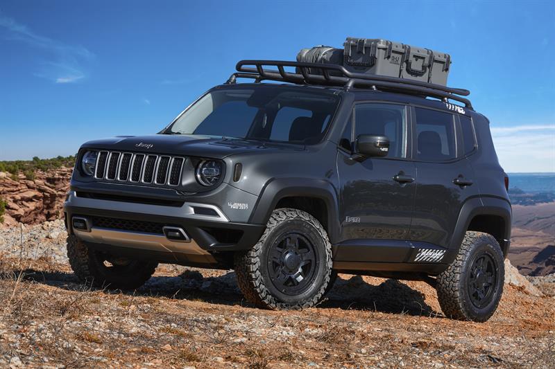 Fotografía promocional cedida de un Jeep B-ute, uno de los prototipos presentados este año en el evento Easter Jeep Safari (EJS) que se celebra cada año durante la Semana Santa en la localidad estadounidense de Moab, en el estado de Utah (Estados Unidos). Desde hace 18 años, la marca Jeep participa en el Easter Jeep Safari, un evento creado por entusiastas de los todoterrenos y que para la marca del grupo Fiat Chrysler (FCA) se ha convertido en un auténtico laboratorio al aire libre. EFE/Jeep