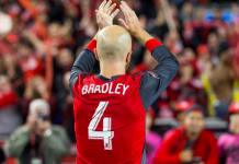 El estadounidense Michael Bradley, capitán del Toronto FC,