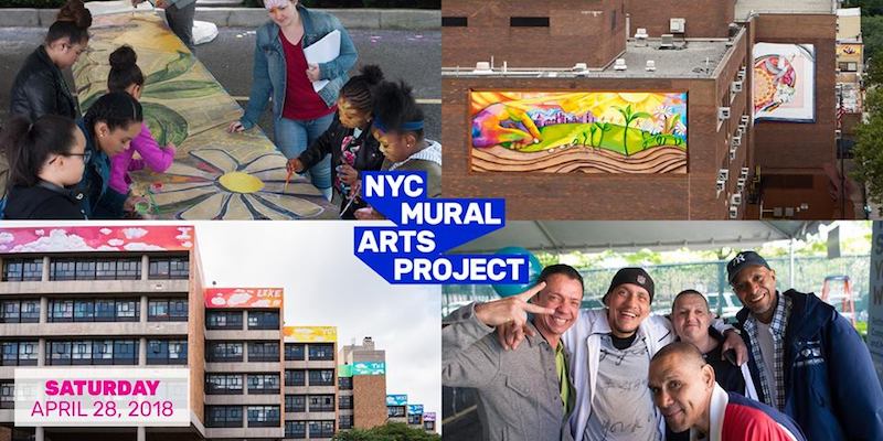 El público puede ayudar a pintar partes de los murales en dos Festivales Comunitarios de Pintura: uno es este sábado, 28 de abril en el Bronx y el otro, el próximo sábado, 5 de mayo en Brooklyn.