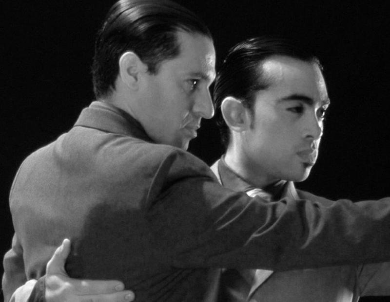 Leonardo Sardella y Walter Perez en una secuencia de Male Tango