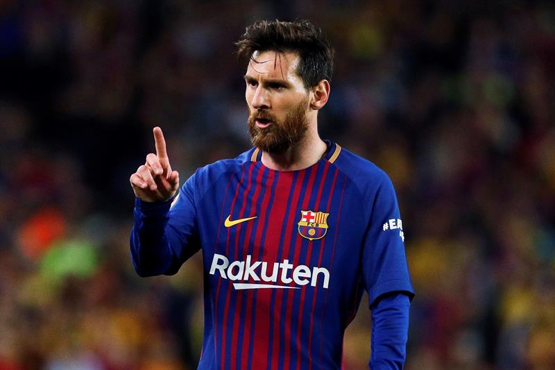 Fotograf&iacute;a de archivo fechada el 6 de mayo de 2018 que muestra al delantero argentino Lionel Messi del Barcelona