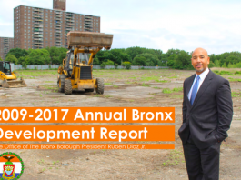 Ruben Díaz Jr. publica el informe anual del desarrollo de El Bronx El presidente del condado de El Bronx, Rubén Díaz Jr., publicó su "Informe del Desarrollo Anual de El Bronx"