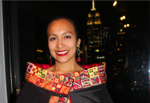 Sylvia Falcón visitó Nueva York