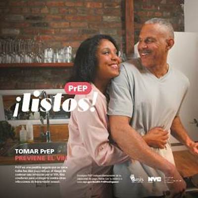 ¡listos!" es la más reciente de una serie de campañas de salud sexual con una visión positiva sobre el sexo que alienta a los latinos a considerar el uso de profilaxis previa a la exposición (PrEP).