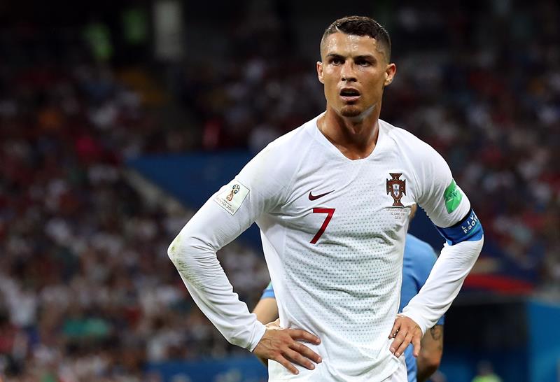 Cristiano Ronaldo de Portugal reacciona durante la ronda de la FIFA World Cup 2018 partido de f&uacute;tbol entre Uruguay y Portugal en Sochi, Rusia, 30 de junio de 2018.