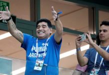 El exfutbolista argentino Diego Maradona.