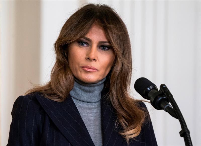  Fotograf&iacute;a de archivo tomada el 1 de marzo de 2018 que muestra a la primera dama de los Estados Unidos, Melania Trump