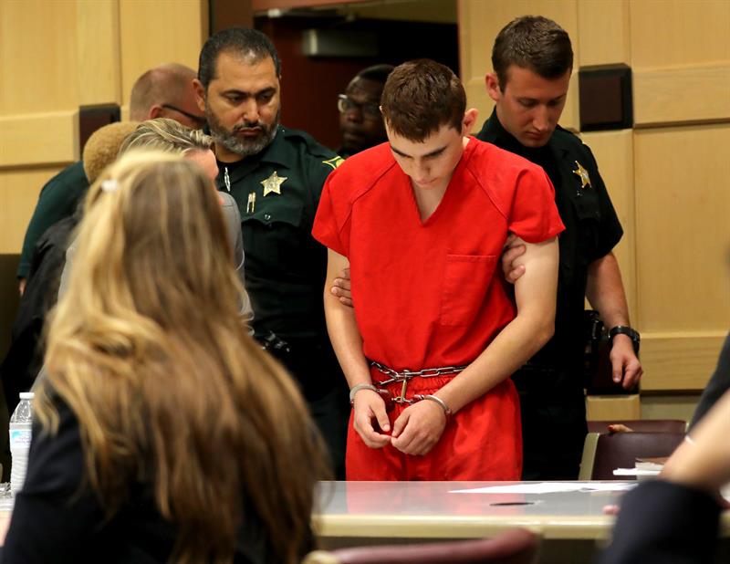 Nikolas Cruz, autor del tiroteo de Parkland, Florida.