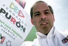 Asesinan a candidato a diputado Fernando Purón al salir de un debate en el norte de México El candidato del PRI a diputado por el estado mexicano de Coahuila, Fernando Purón Johnston, fue asesinado a balazos al salir anoche de un debate electoral.