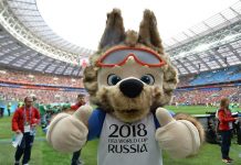 Zabivaka, mascota oficial del Mundial Rusia 2018.